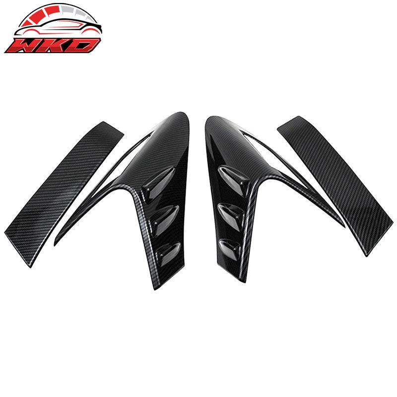 Wholesale 17-20 Toyota C-HR MD 4 Piece Rear Taillight Covers Carbon Fiber Print