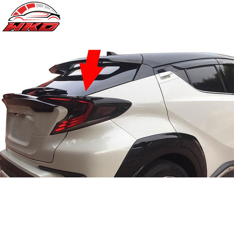Fits 17-20 Toyota C-HR MD 4 Piece Rear Taillight Covers Carbon Fiber Print