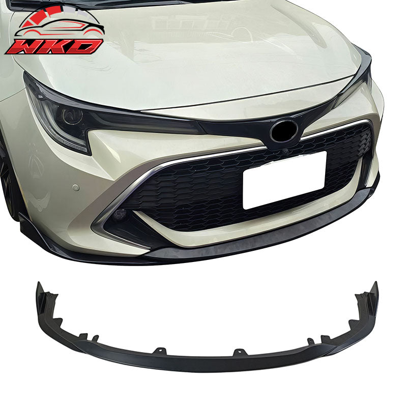 Fits 19-22 Toyota Corolla E210 Hatchback 5Dr 3PCS Front Bumper Lip Matte Black