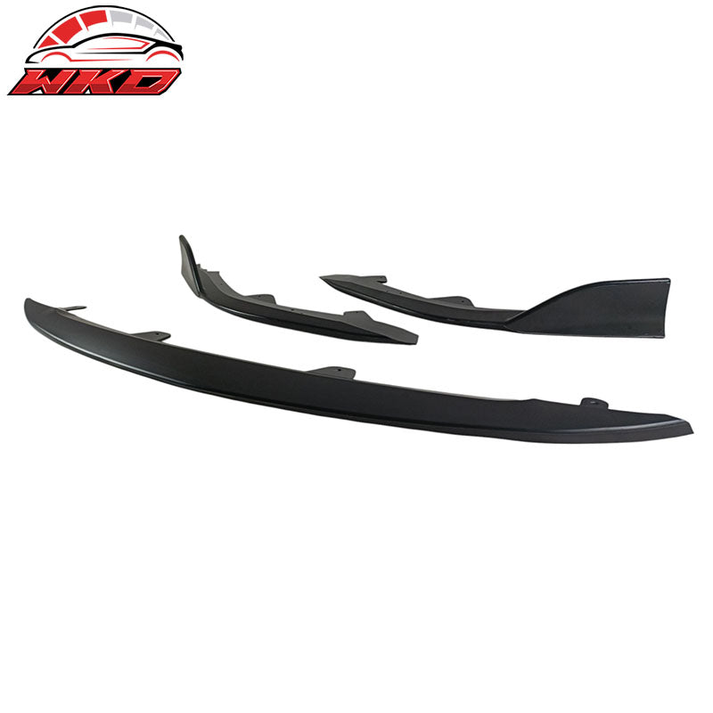 Fits 23-26 Toyota Corolla Hatchback 3PCS Front Bumper Lip Spoiler Matte Black