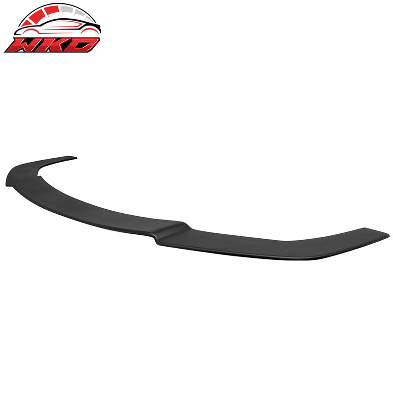 Fits 17-18 Toyota Corolla iM Coated Textured Matte Black Front Lip &Splitter Rod