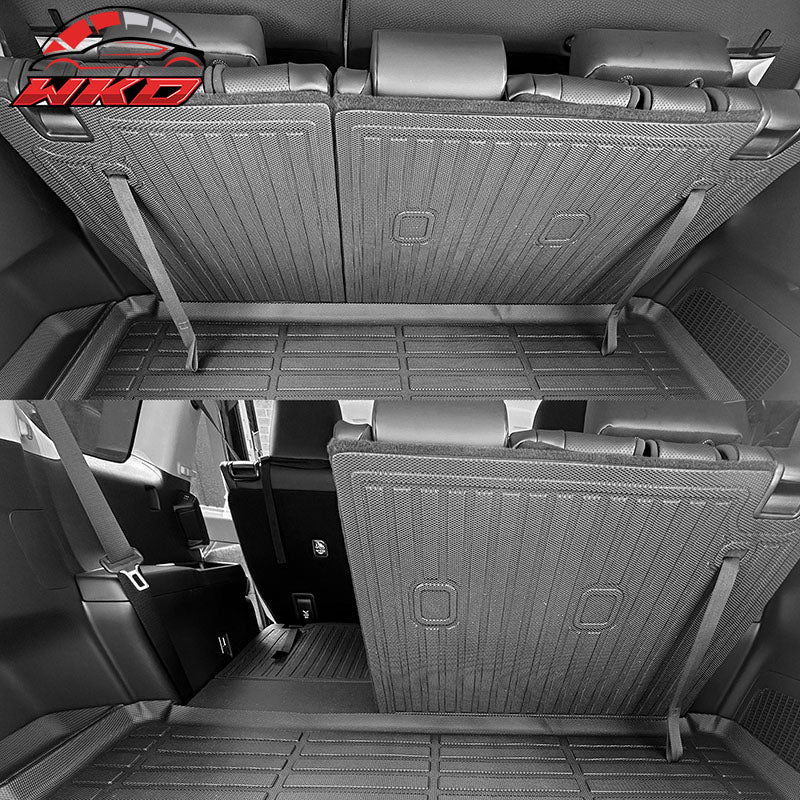 Fits 24-26 Toyota Grand Highlander TPE Backrest Mats Rear Back Seat Protector