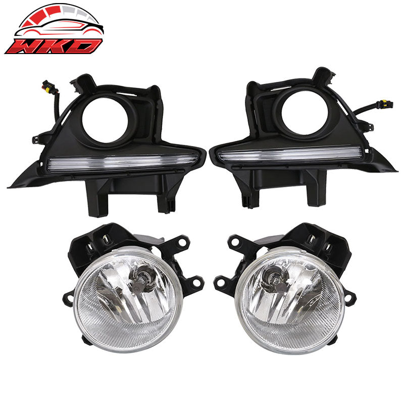 Wholesale 14-19 Toyota Highlander 2PCS Front Bumper Fog Lights LED DRL Sets W/Wiring