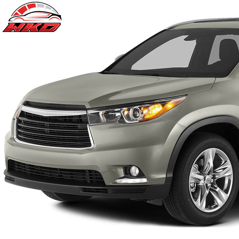 Fits 14-19 Toyota Highlander 2PCS Front Bumper Fog Lights LED DRL Sets W/Wiring