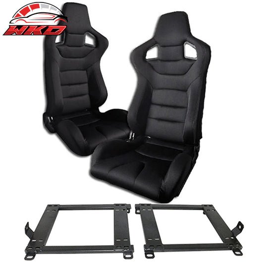 Wholesale 1990-1999 Toyota MR2 W20 SW20 Chassis Racing Seats + Bracket Pair - Wikond Auto