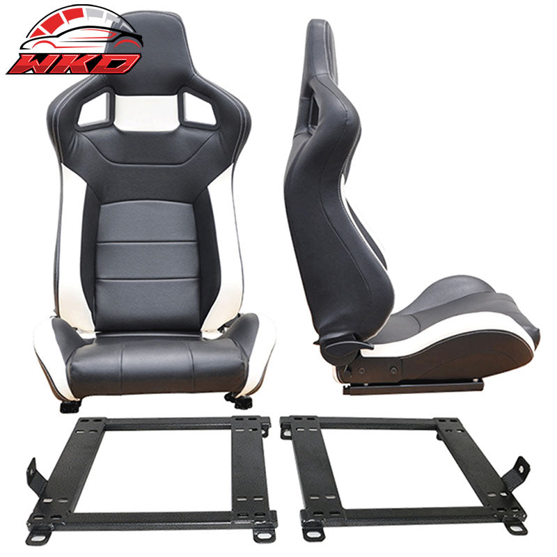 Fits 90-99 Toyota MR2 W20 SW20 Chassis Racing Seats + Bracket Pair