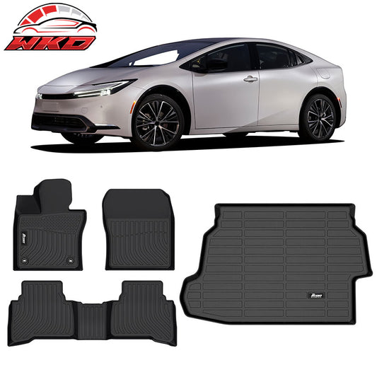 Wholesale 23-26 Toyota Prius LE All Weather 3D Molded Floor Mats+TPE Trunk Cargo Mat
