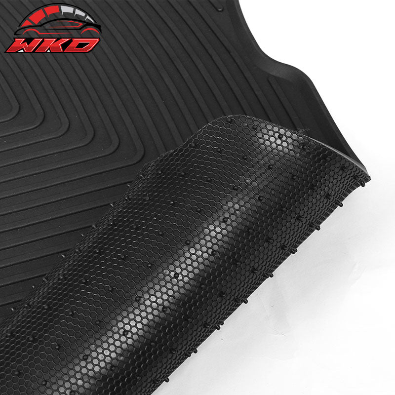 Fits 13-18 Toyota RAV4 XA40 Heavy Duty Black Latex Floor Mats Front & Second Row