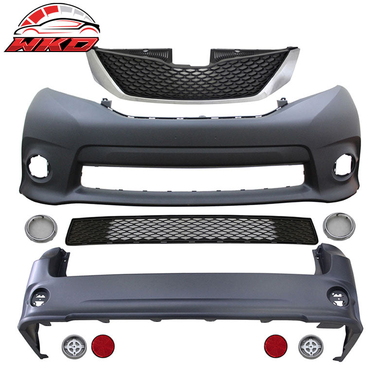 Wholesale 11-17 Sienna SE Full Front & Rear Bumper Cover Conversion &Grill