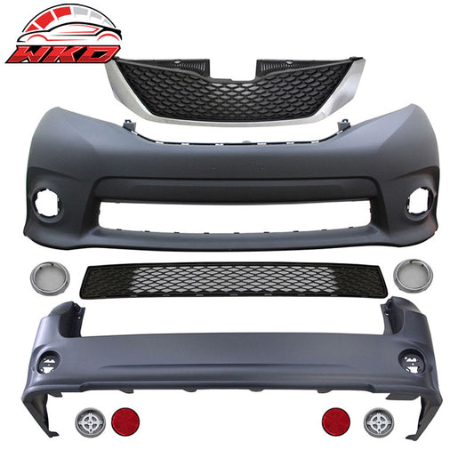 Wholesale 11-17 Sienna SE Full Front & Rear Bumper Cover Conversion &Grill