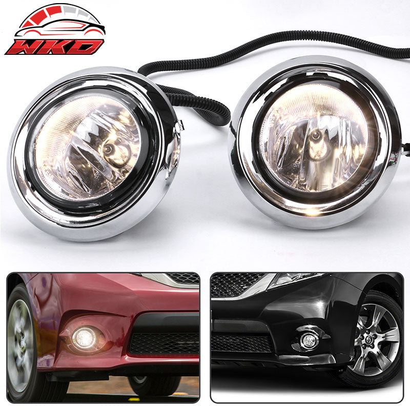 Fits 17-18 Toyota Sienna SE OE Style 2PCS Fog Lights W/Light Bulbs Wiring Switch