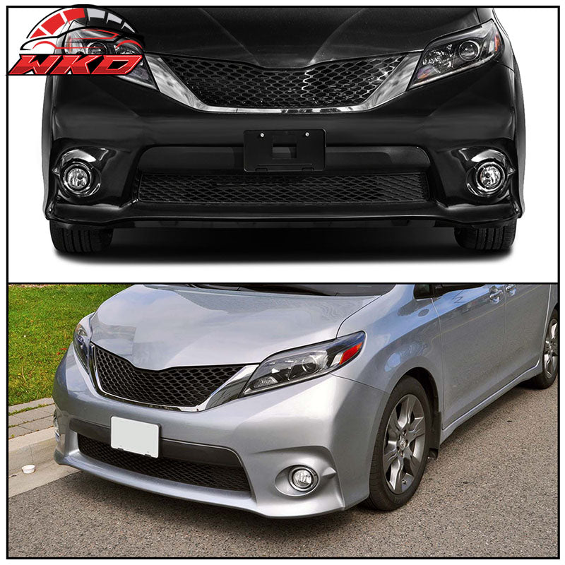 Fits 17-18 Toyota Sienna SE OE Style 2PCS Fog Lights W/Light Bulbs Wiring Switch
