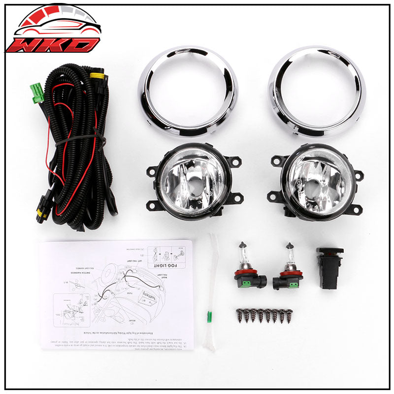 Fits 17-18 Toyota Sienna SE OE Style 2PCS Fog Lights W/Light Bulbs Wiring Switch