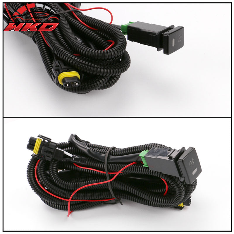 Fits 17-18 Toyota Sienna SE OE Style 2PCS Fog Lights W/Light Bulbs Wiring Switch