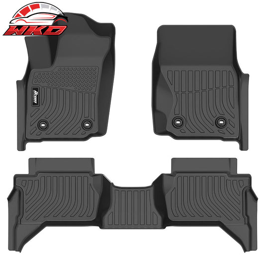 Wholesale 24-26 Toyota Tacoma Double Cab 3PC All Weather Floor Mats 3D Molded Carpets