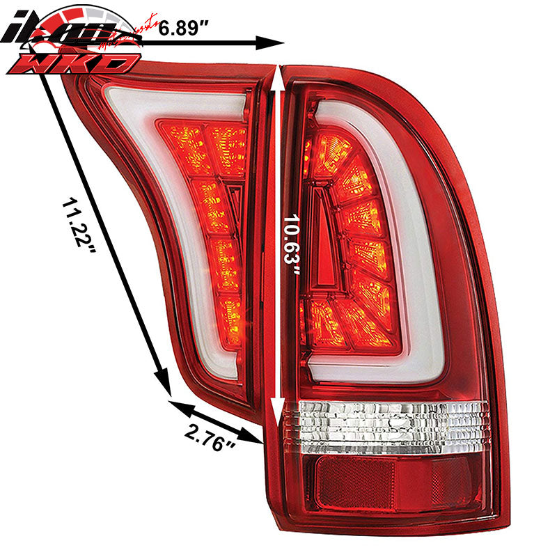 Fits 05-15 Toyota Tacoma CR Style 2PCS LED Tail Lights Brake Rear Lapms Assembly