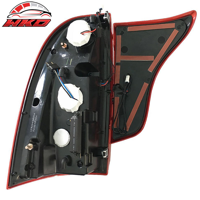 Fits 05-15 Toyota Tacoma LED Replacement Tail Lights Smoke Lens Chrome Housing