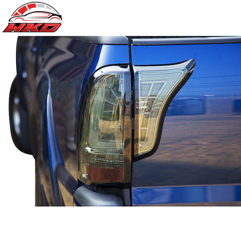 Fits 05-15 Toyota Tacoma LED Replacement Tail Lights Smoke Lens Chrome Housing
