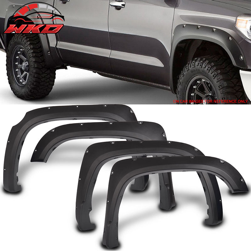 Wholesale 14-20 Toyota Tundra Pocket Rivet Style Fender Flares PP Textured - Wikond Auto