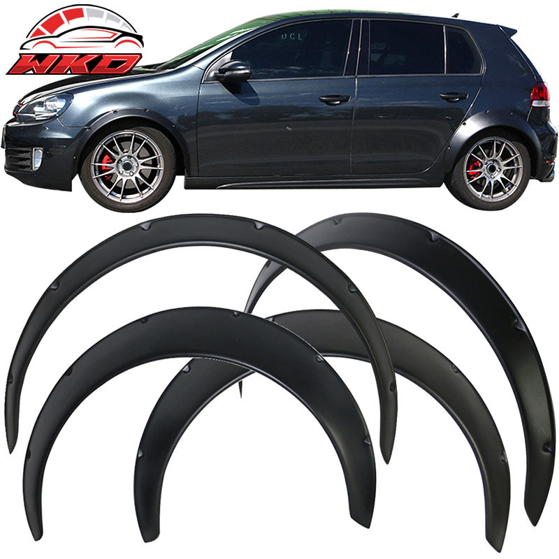 Ikon V3 Universal 50mm Front 90mm Wide Rear Polypropylene Fender Flares Set of 4