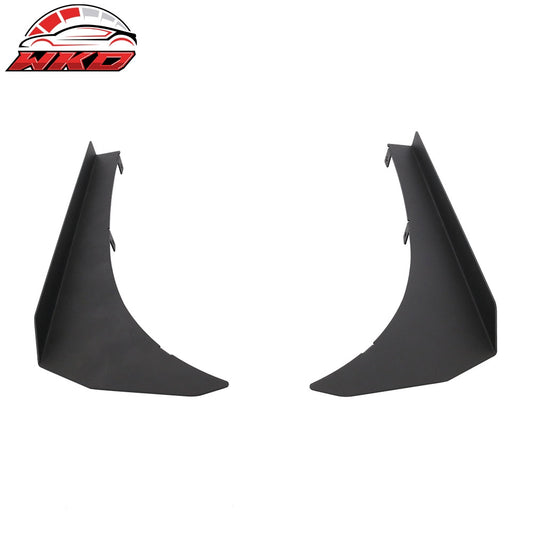 Wholesale 16"x 6.5"x13" Ikon Style Universal Front Bumper Canards Guard Unpainted Aluminum