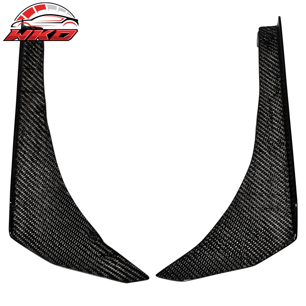 Wholesale Universal Front Canards Front Bumper Lip Splitter Spats - Carbon Fiber (CF)