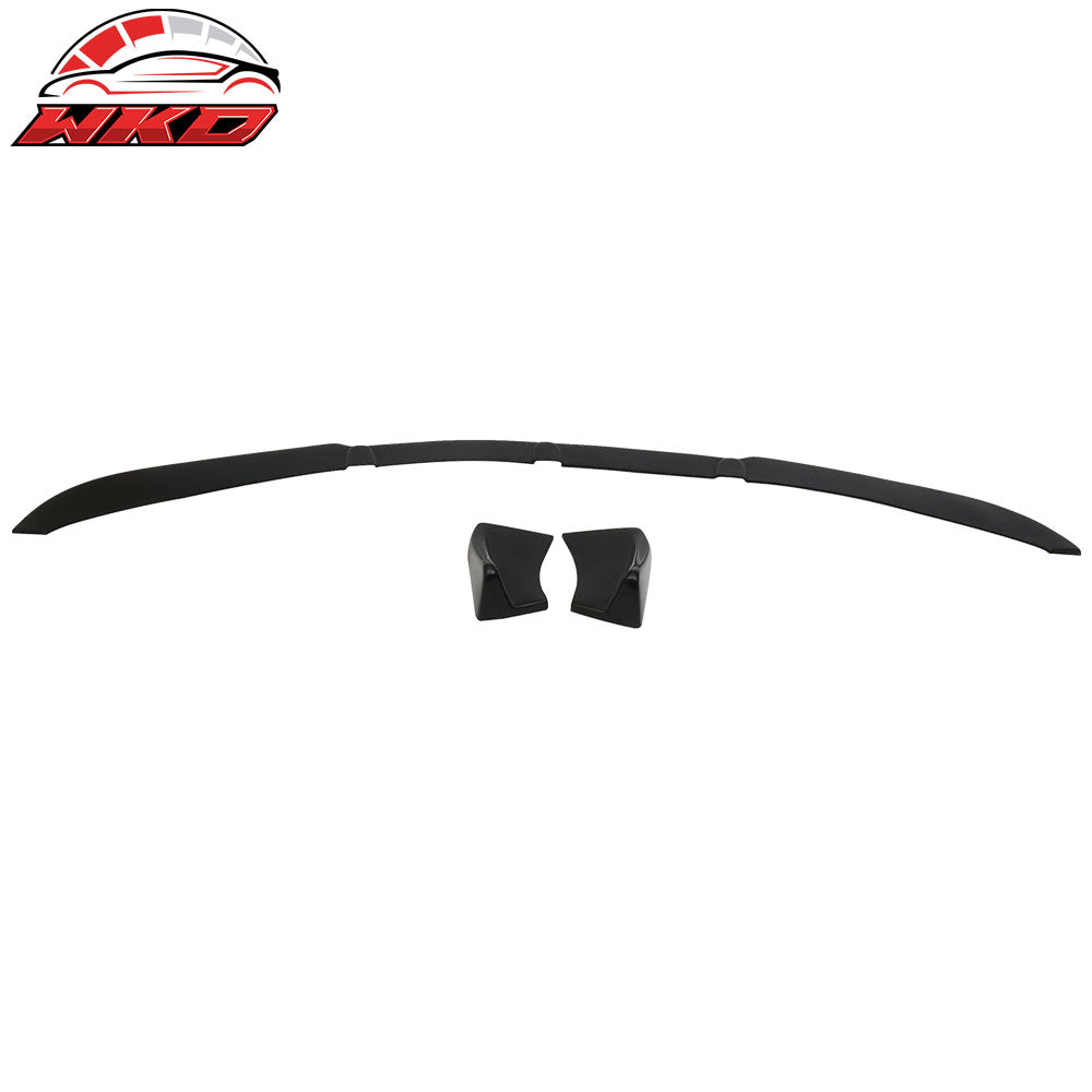 Universal Front Bumper Lip Spoiler 3PC Splitter Unpainted PU