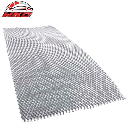 Wholesale Universal Silver Grille Prismatic Aluminum Mesh Diy Bumper Grill Kit