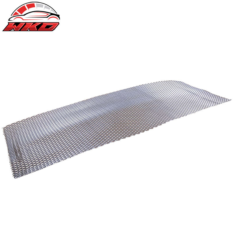 Universal Silver Grille Prismatic Aluminum Mesh Diy Bumper Grill Kit
