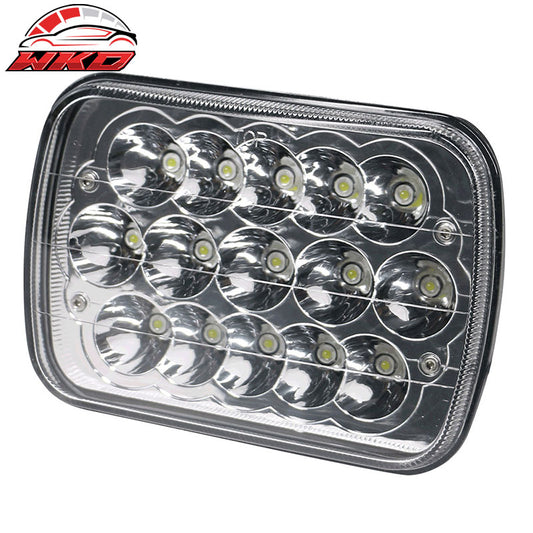 Wholesale 7"x6" LED Sealed Beam Square Projector Headlight Single Piece