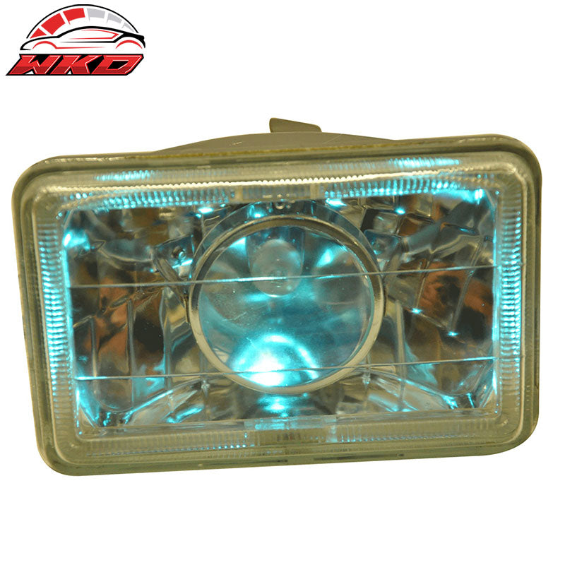 Universal 4"x6" Sealed Beam Projector DRL Headlight Driving Headlamp H4 Bulb 2PC