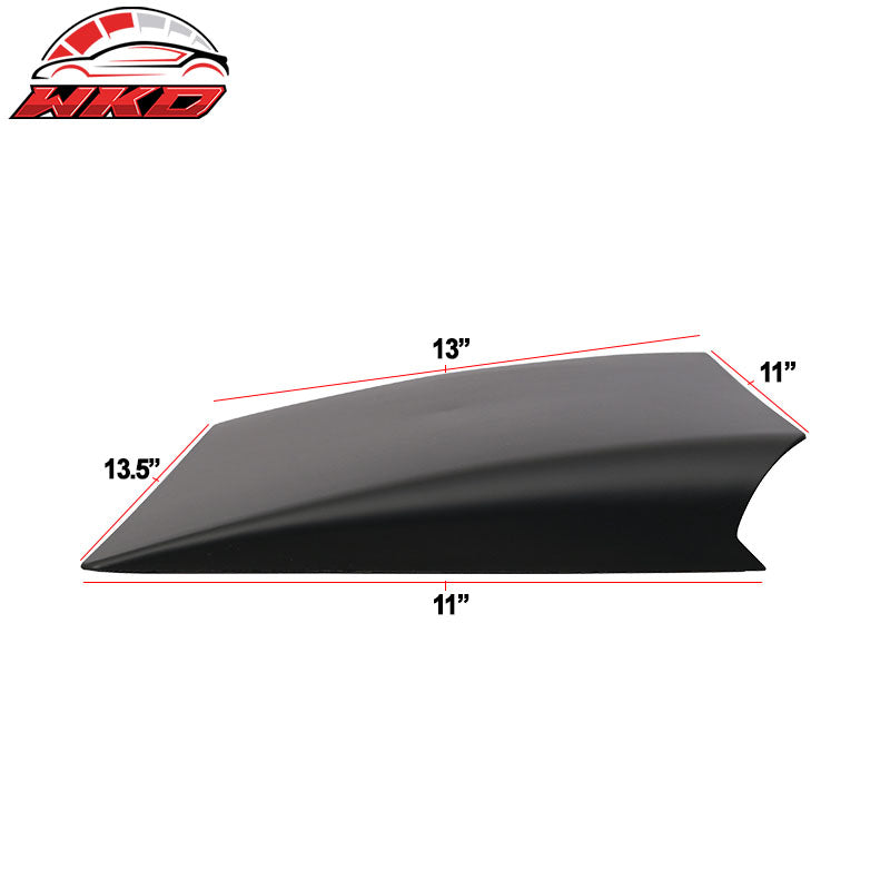Universal Fitment ABS Air Flow Hood Vent Scoop Bonnet Cover V2 Style 14x18 Inch
