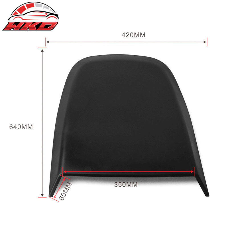 Universal Fit ABS Air Flow Racing Hood Vent Scoop Cover V4 Style 27x16.5Inch