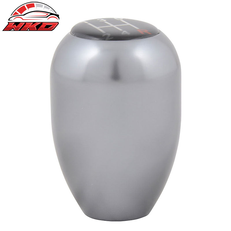 Universal Gunmetal M10 5 Speed Manual Type R Short Shift Knob Shifter Gear Boot
