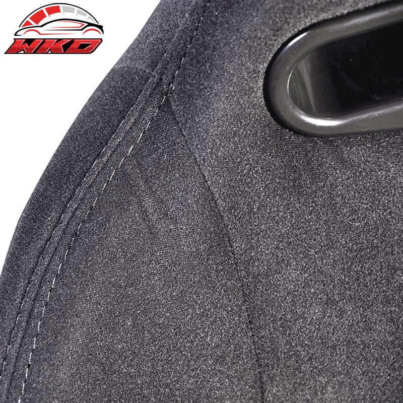 Universal Rco Style Cloth All Black Racing Seats(Pair)
