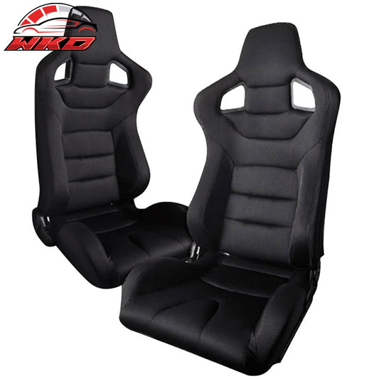 Wholesale Universal Pair JDM Style Racing Seat Seats Cloth Black