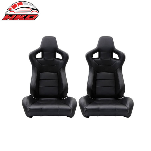Wholesale XL RACING SEATS PVC LEATHER BLACK VERSION 2