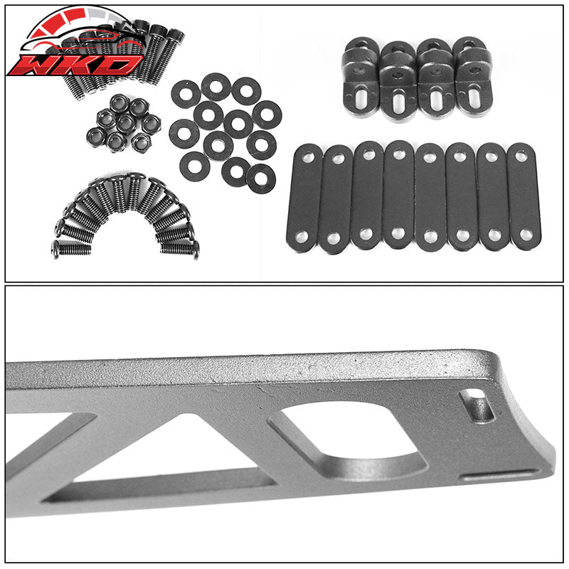 Universal Adjustable V6 Style Roof Spoiler Splitter With Leg - ABS