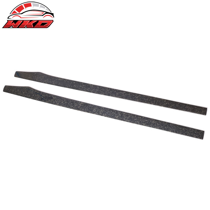 Wholesale Universal 77.5" Side Skirts Flat Bottom Line Wholesaleged Carbon Fiber