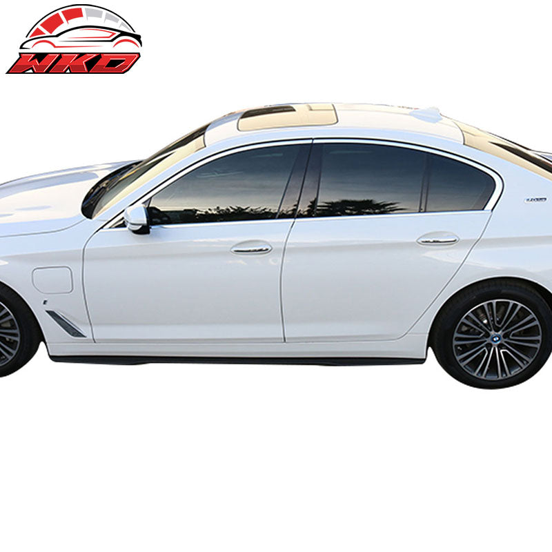Universal IKON V3 Style 85.5 Inch 2PC Side Skirts Extension Lip Rocker Panel ABS