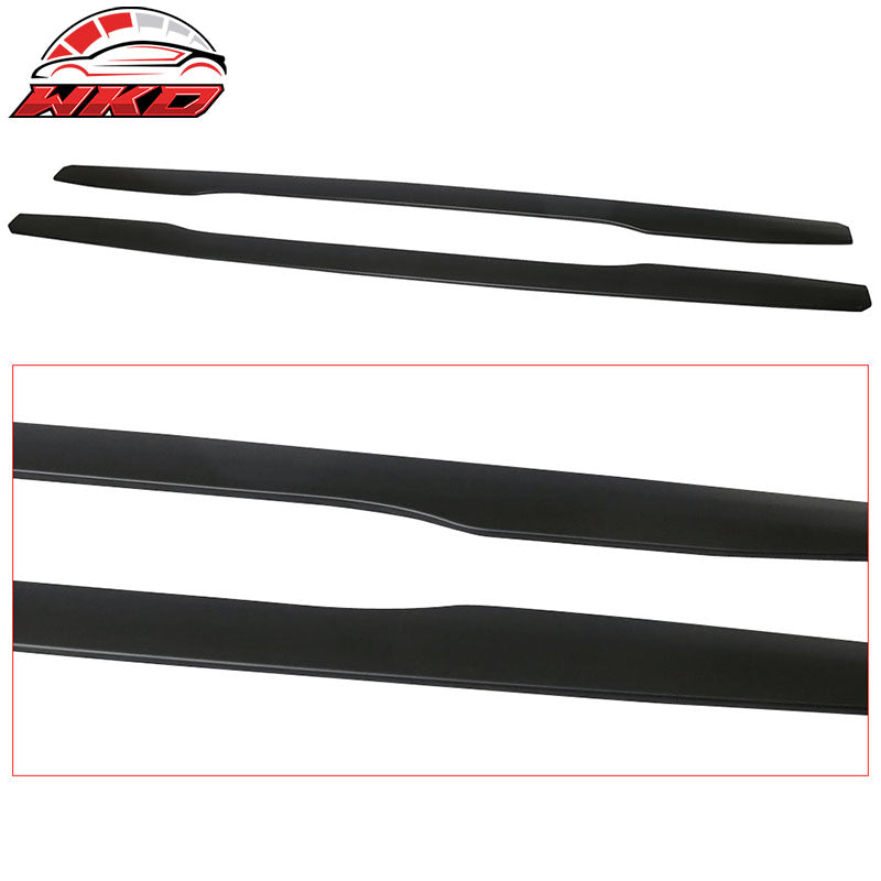 Universal IKON V3 Style 85.5 Inch 2PC Side Skirts Extension Lip Rocker Panel ABS
