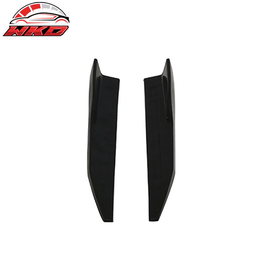 Wholesale Universal V4 Side Skirts Extension Winglet Wind Blades Rocker Splitter 2PC - PU