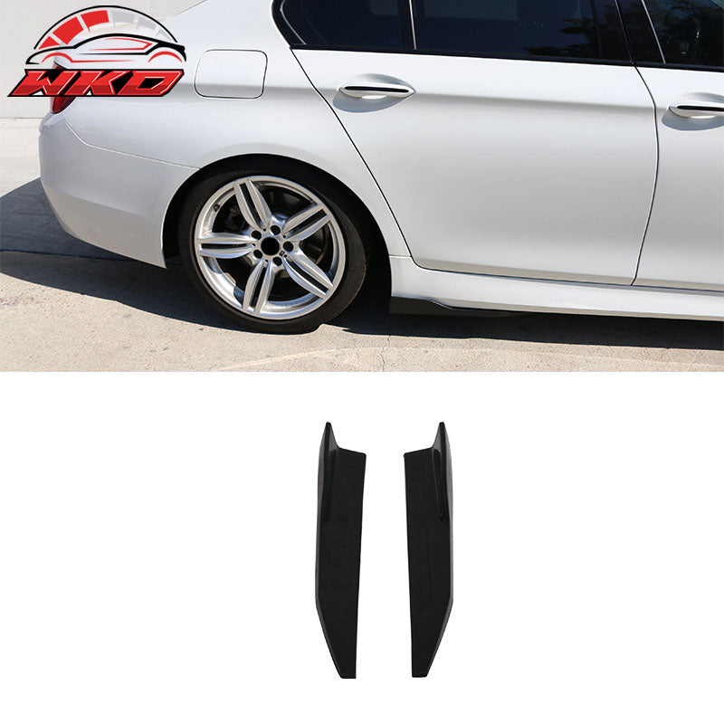 Universal V4 Side Skirts Extension Winglet Wind Blades Rocker Splitter 2PC - PU