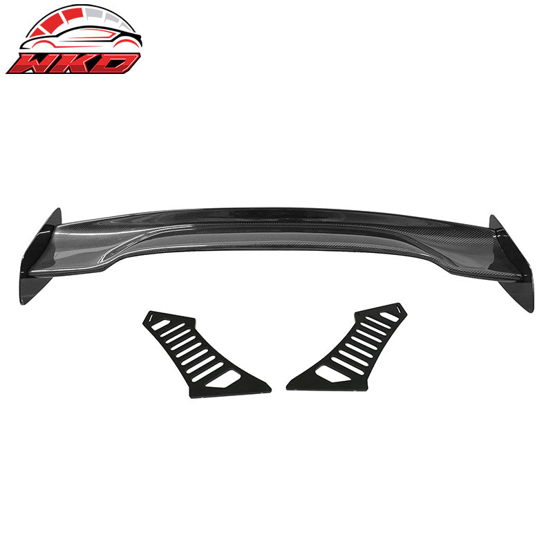 Wholesale Universal 57" JDM Racing GT RS Carbon Fiber Trunk Spoiler V2 Side Plates V3 Legs