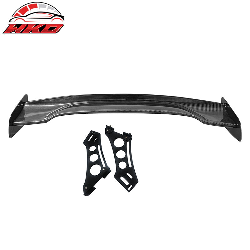 Wholesale Universal 57" JDM Racing GT RS Carbon Fiber Trunk Spoiler V2 Side Plates V5 Legs