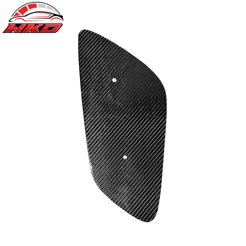 Universal 57" JDM Racing GT RS Carbon Fiber Trunk Spoiler V2 Side Plates V6 Legs