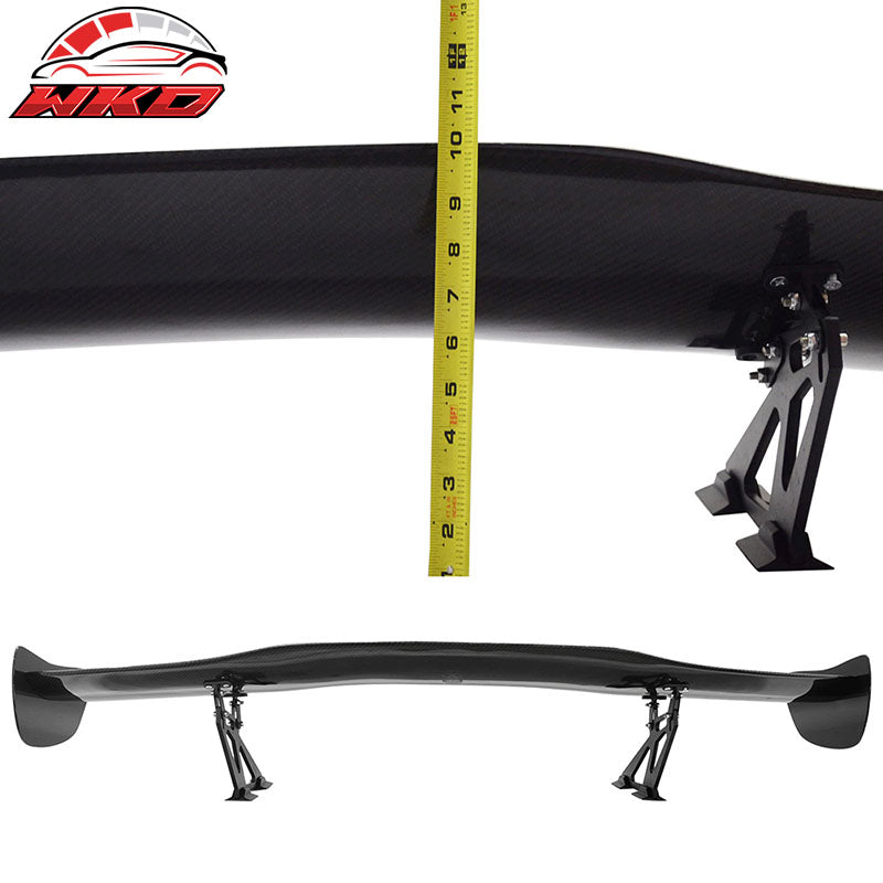 Universal 57" GT Style Racing Tail Rear Trunk Spoiler Wing 3D Carbon Fiber CF