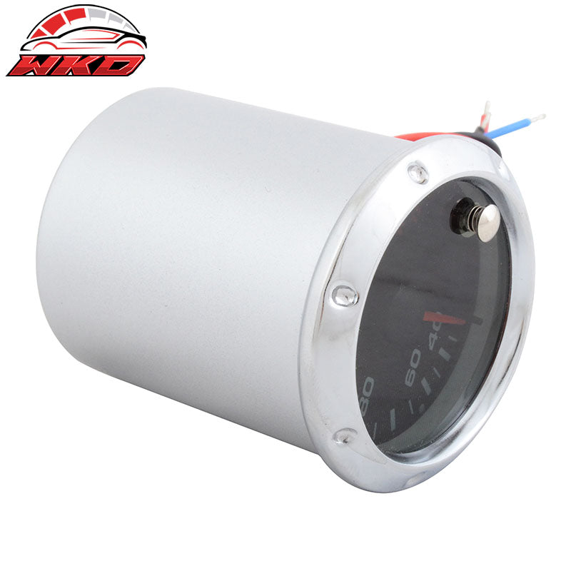 2" 7 Color Water Temp Gauge Silver Digital Temperature Car Universal Auto Meter