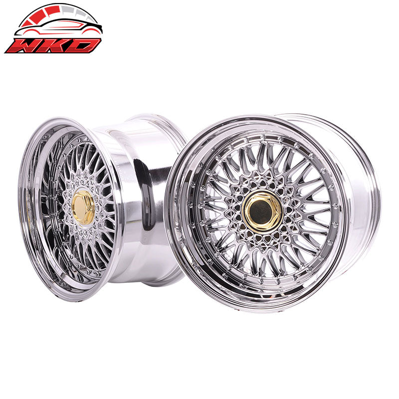 (4) 17X10 +25 5X100 / 5X114.3 Step Lip Deep Dish Mesh Wheels Rim(Infiniti Lexus)