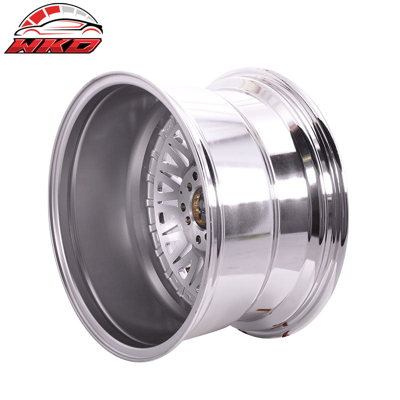 (4) 17X10 +25 5X100 / 5X114.3 Step Lip Deep Dish Mesh Wheels Rim(Infiniti Lexus)
